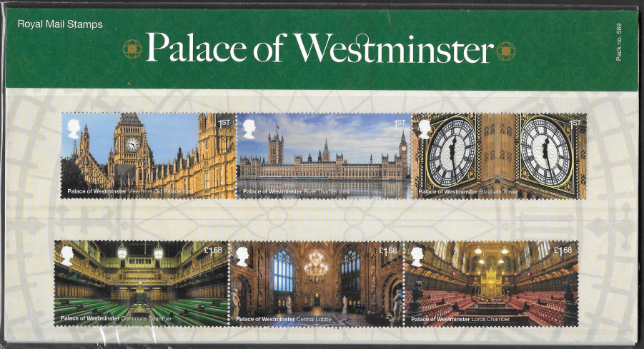 (image for) 2020 Palace of Westminster Royal Mail Presentation Pack 589
